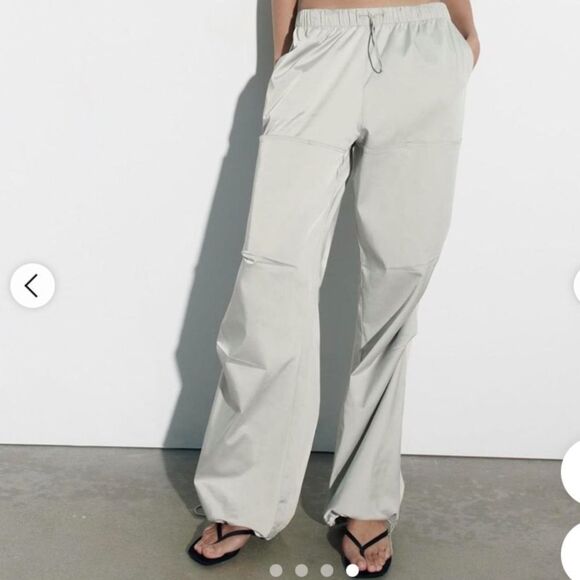 Zara Pants - Zara silk parachute pants